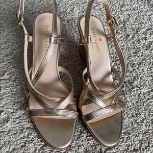 Kate spade rose gold heels